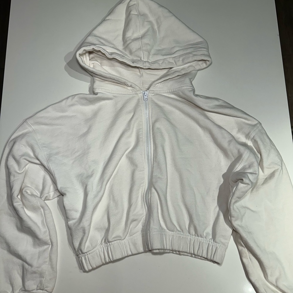 Brandy Melville Cropped Zip Up